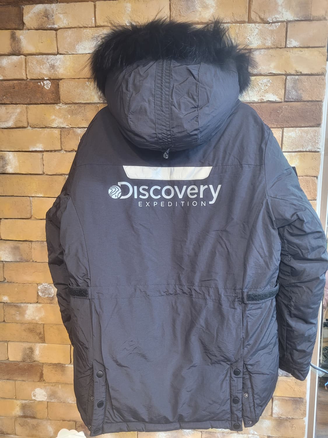 신품급 디스커버리 밀포드 구스다운 라쿤 패딩 L 상품이미지2