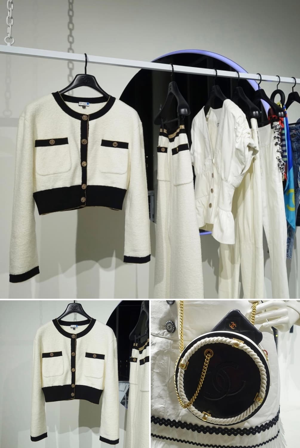 [정품] 샤넬 AS0075 크럼블 카프스킨 앙 보그 라운드 사첼백 시즌백 상품이미지9