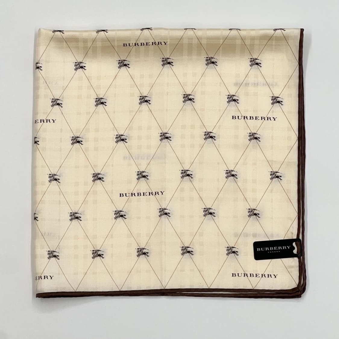 (새상품) burberry/ 버버리 실크 쁘띠스카프 손수건 상품이미지6