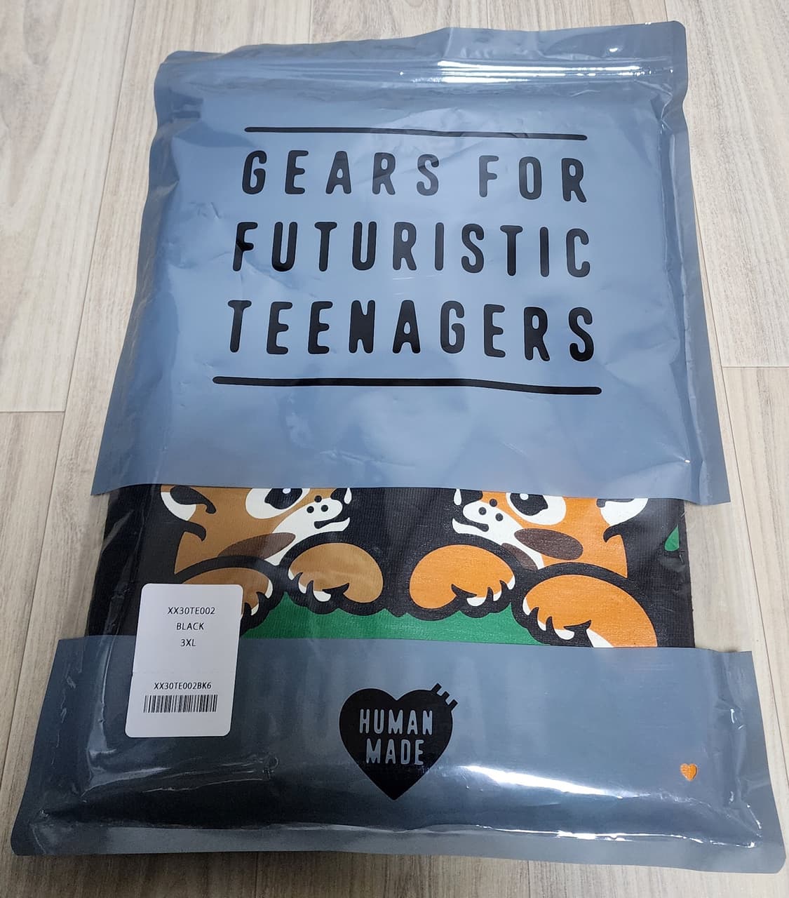 [3XL] 휴먼메이드 휴먼호프 제이홉 티셔츠 블랙 상품이미지5