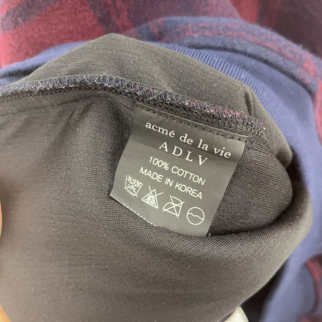 아크메드라비 빈티지 버건디 체커보드 바시티 자켓 2 C08852 상품이미지6