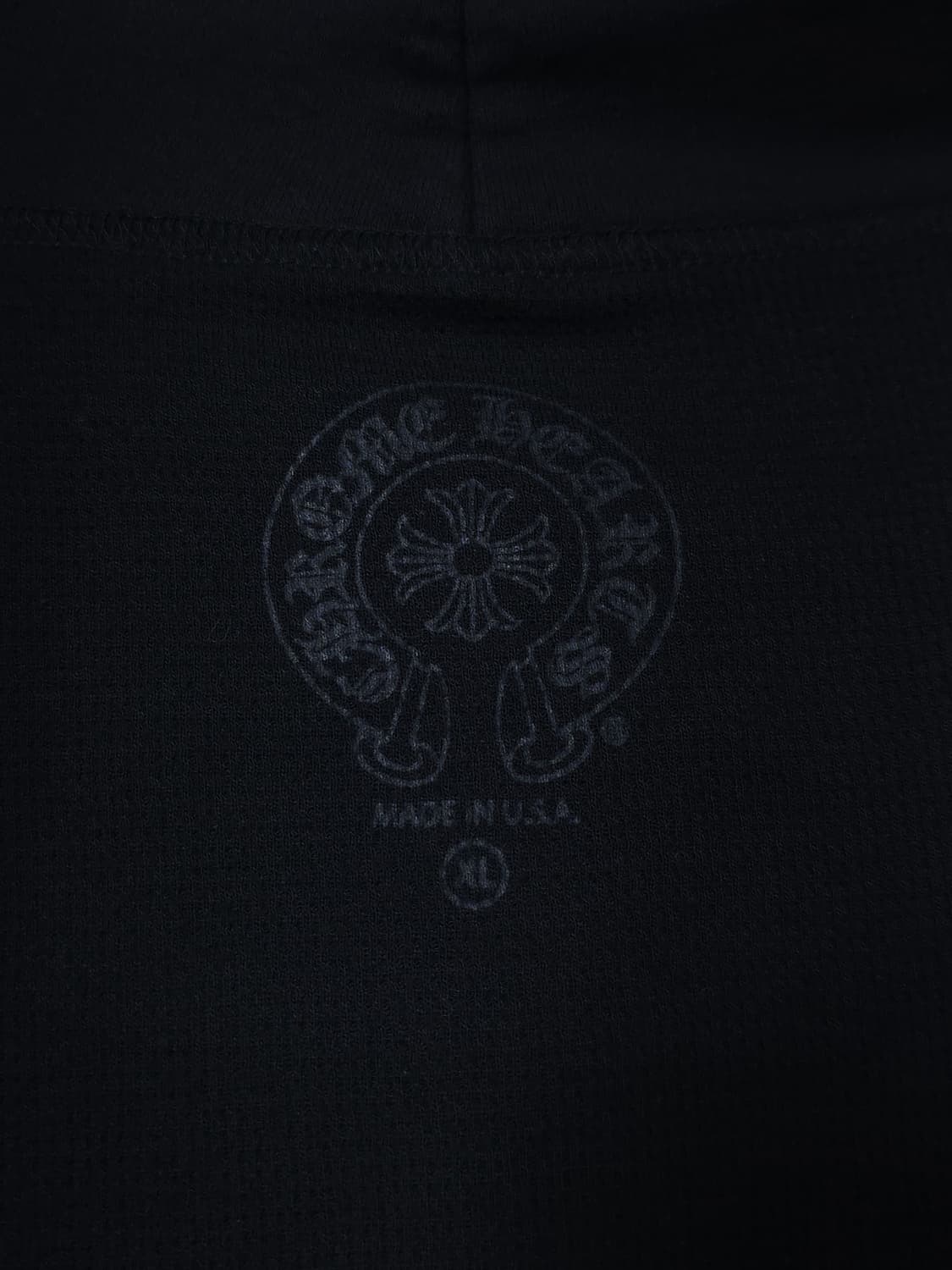 [XL] 크롬하츠 홀스슈 플로랄 헤비웨이트 후드집업 블랙 상품이미지7