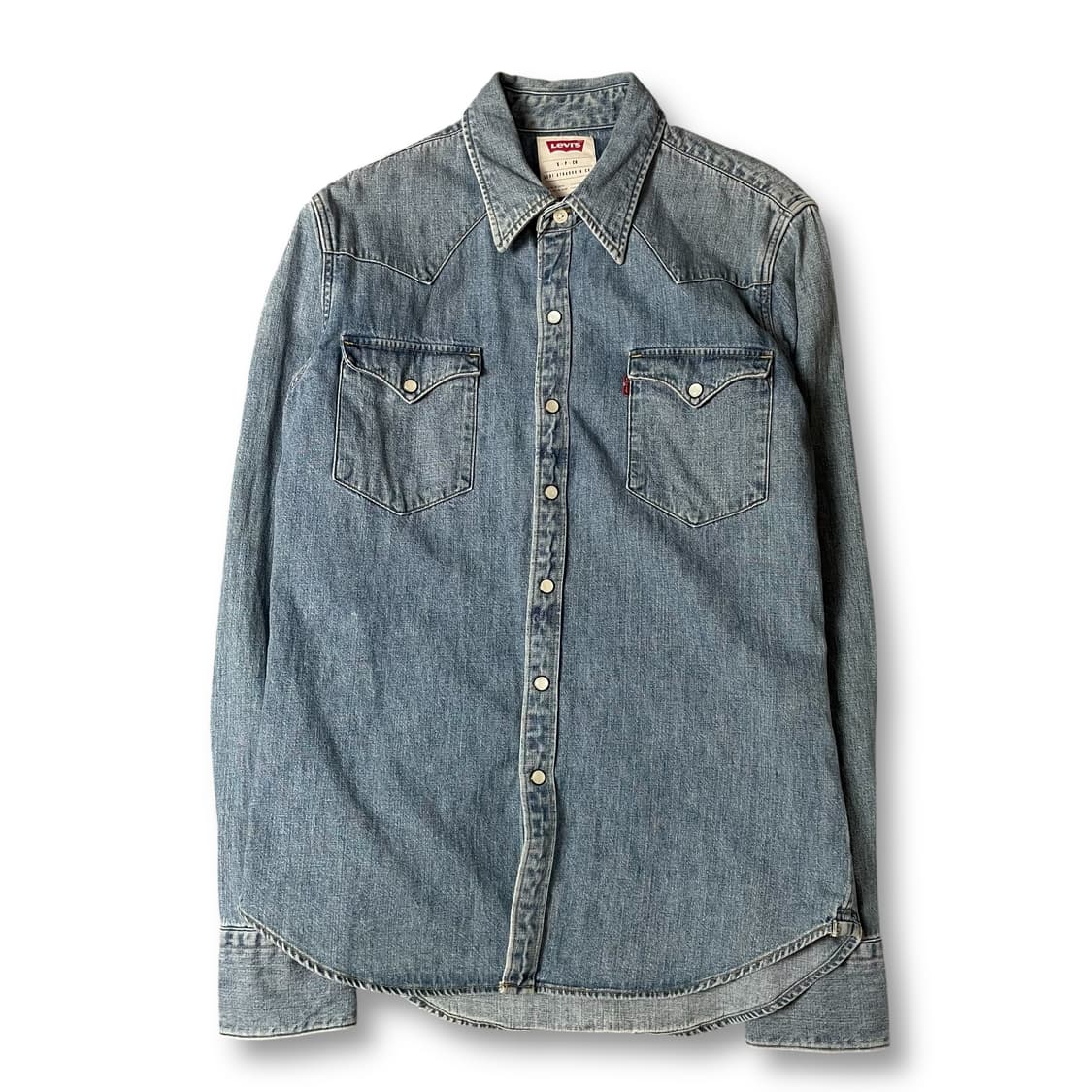 리바이스 연청 투포켓 데님 셔츠 S 상품이미지1
