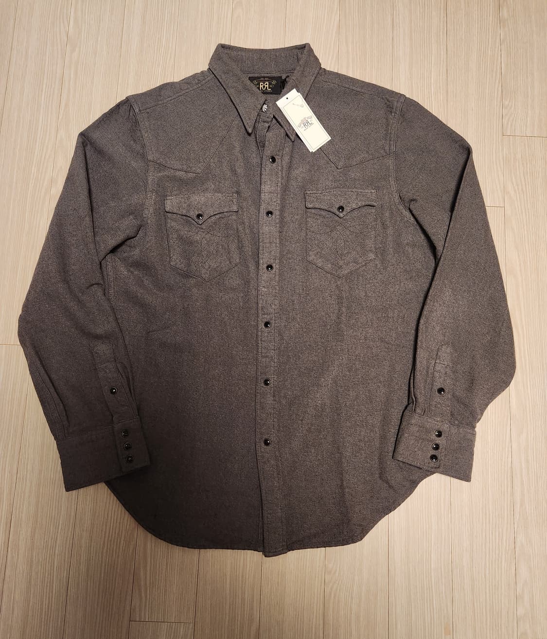 더블알엘 rrl 슬림핏 샤모아 웨스턴 셔츠 L 상품이미지2