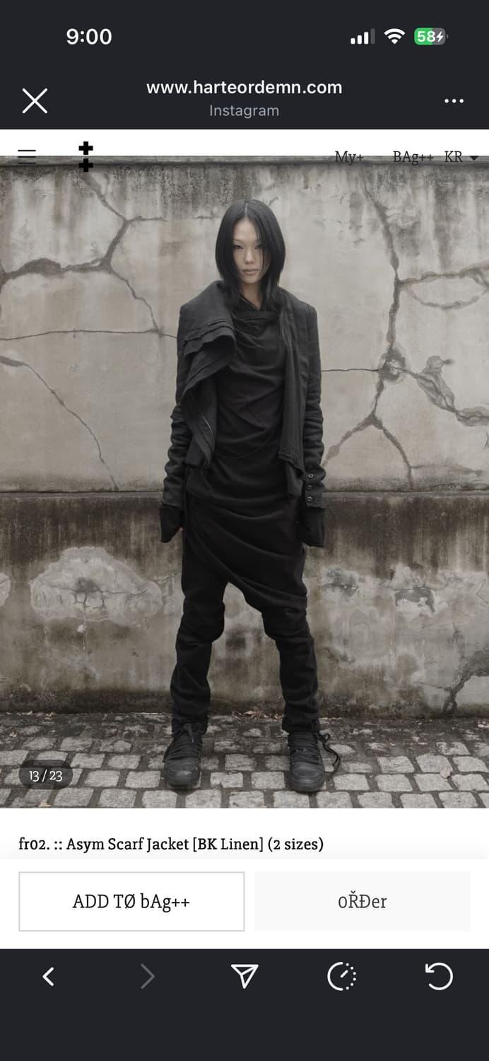 Asym Scarf Jacket black 상품이미지1