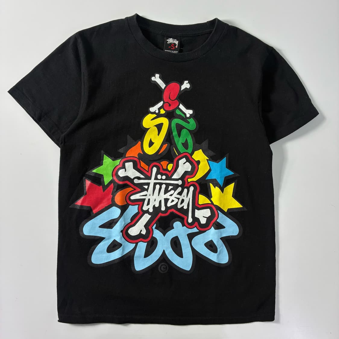 Stussy  스투시 00,s 본 멀티 그래픽 반팔티셔츠  상품이미지1