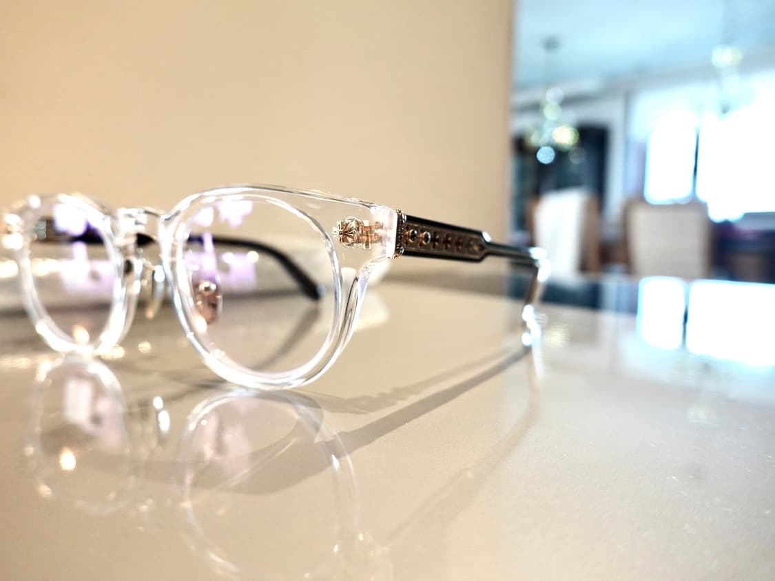 크롬하츠 딩가롱링롱2 크리스탈 블랙/골드 안경 상품이미지5