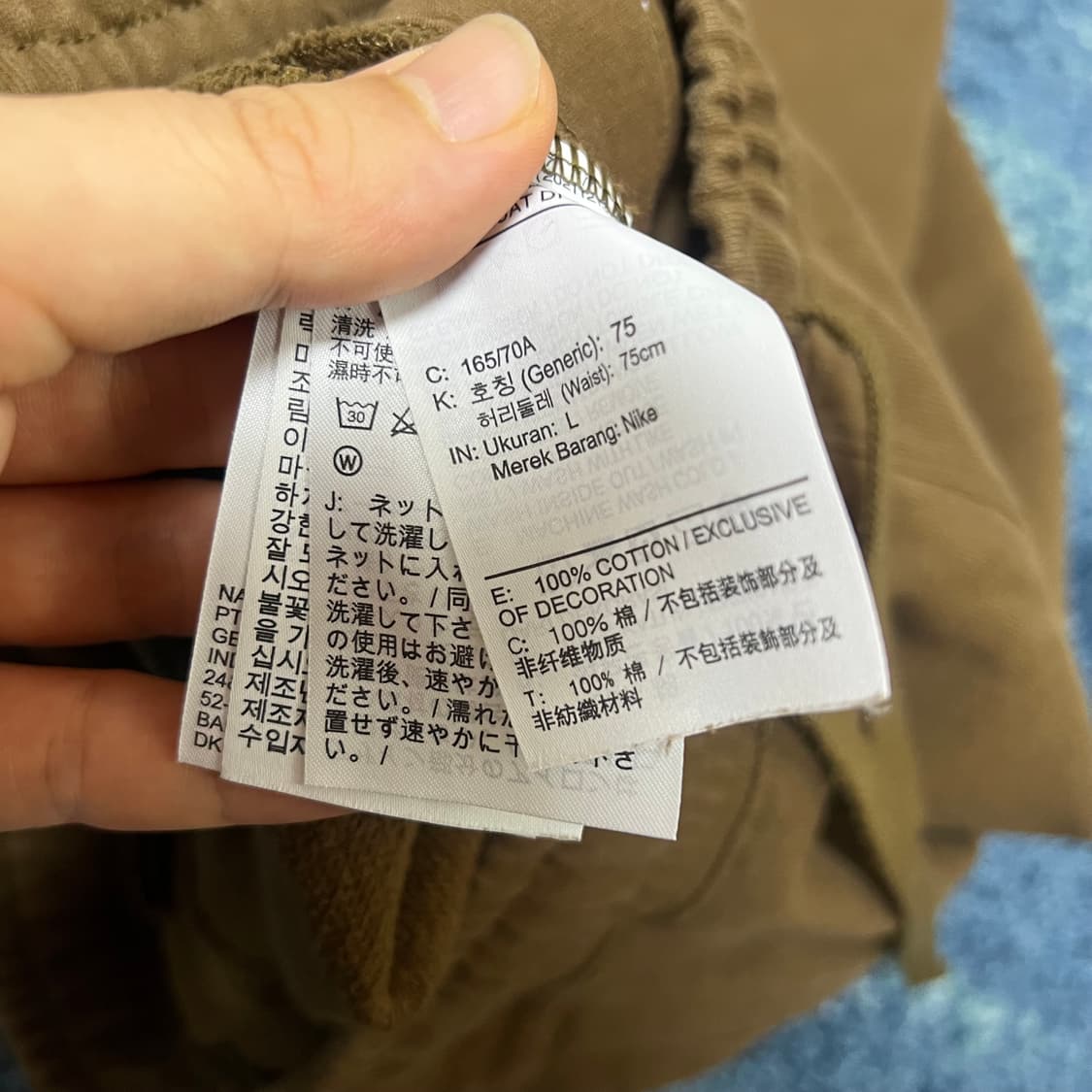 스캇맛 점프맨 조던 기모 스웨트팬츠 카키브라운 여(M) 상품이미지5