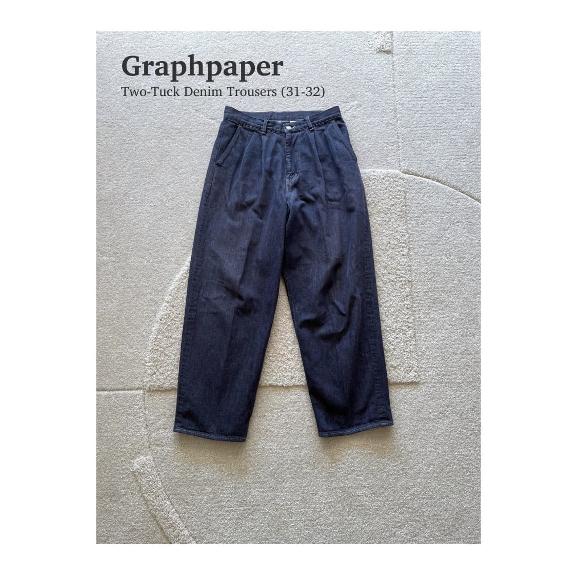 그라프페이퍼 투턱 데님 (31-32) 상품이미지1