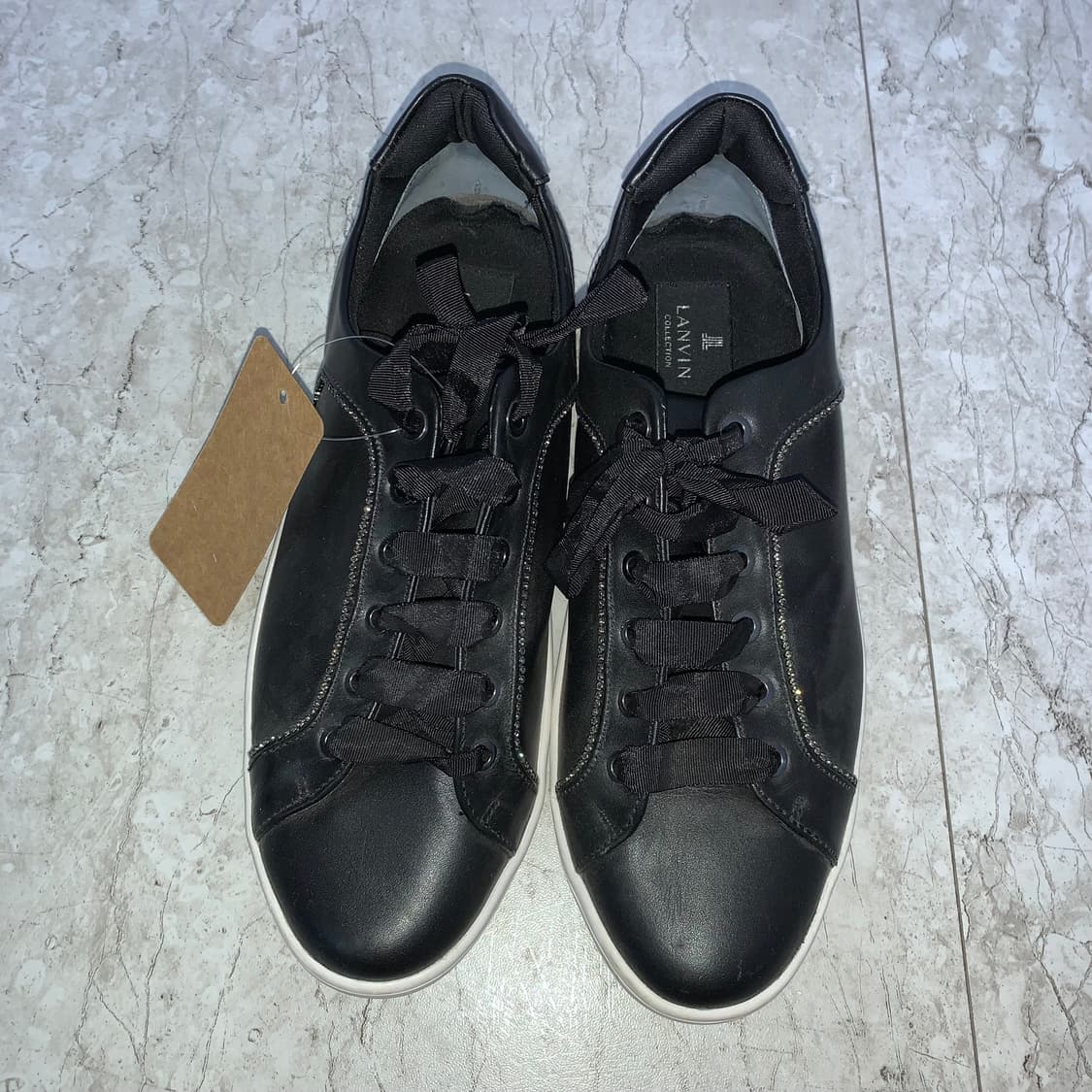 랑방 컬렉션 빈티지 여성 글리터 레더 스니커즈 235 상품이미지2