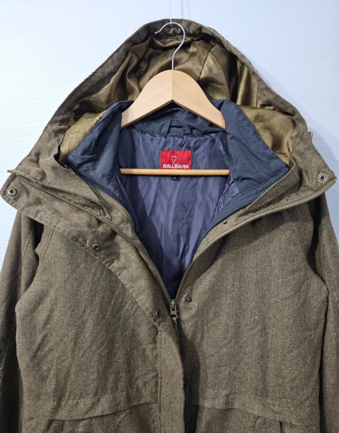 피엘라벤 헤링본 내외피분리자켓 야상 코트 100 상품이미지2