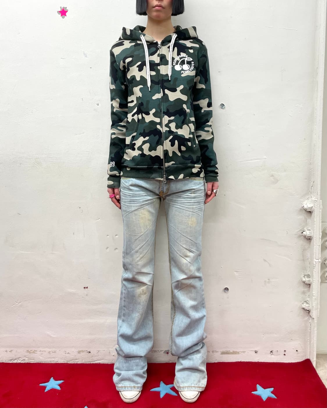 Military Cherry Hooded Zip-Up  상품이미지3