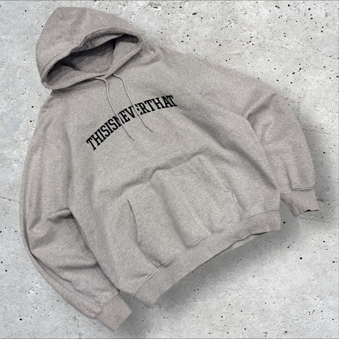 [XL] 디스이즈네버댓 아치로고 자수 회색 후드티 C378 상품이미지1