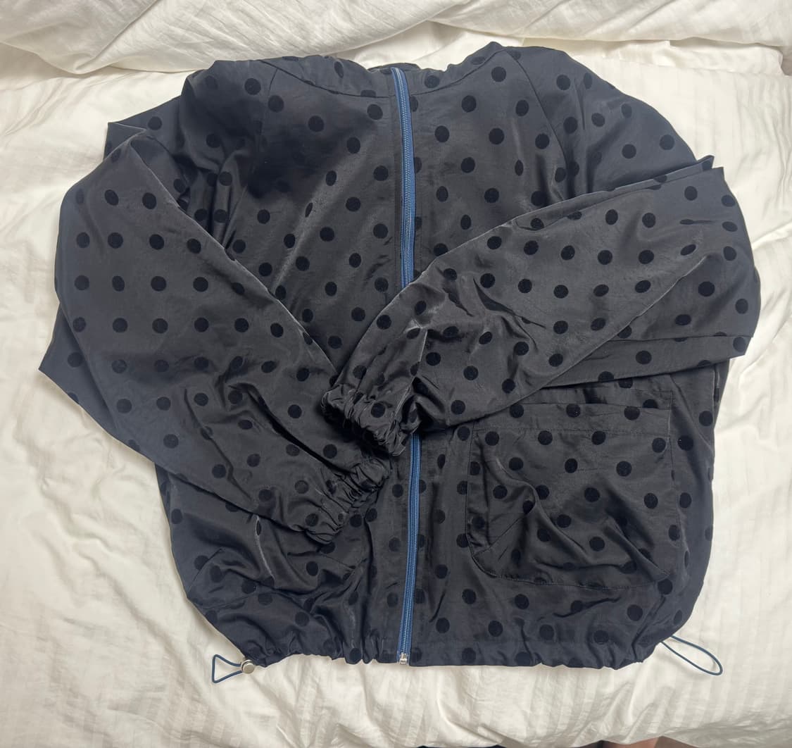 오헤시오 도트 프릴 dot frill hooded windbreaker  상품이미지2