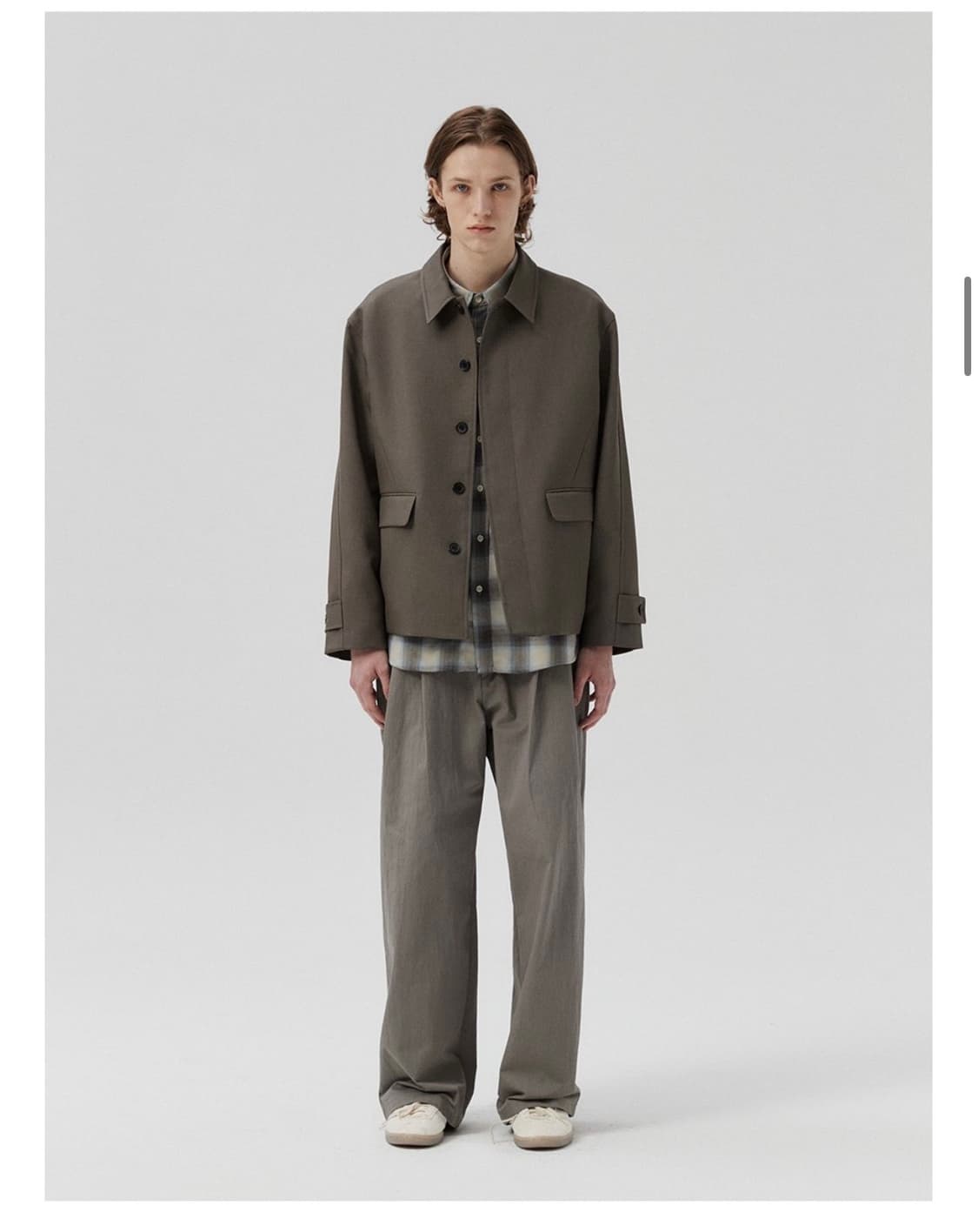 Flamingo C/N Two Tuck Pants (Ash Brown)  상품이미지3
