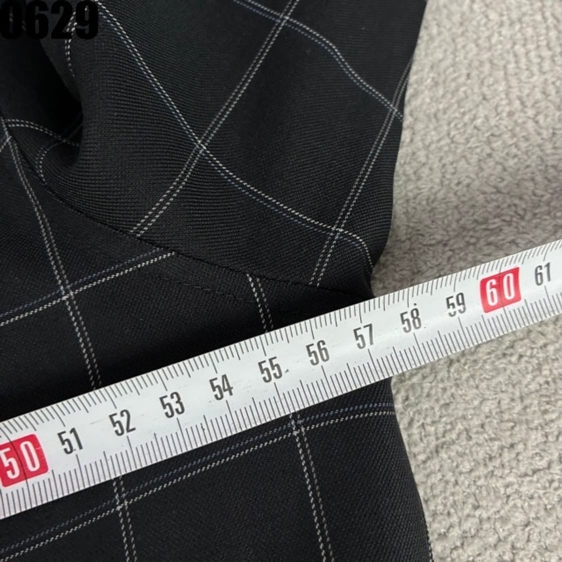 생로랑 체크 자켓 상품이미지4