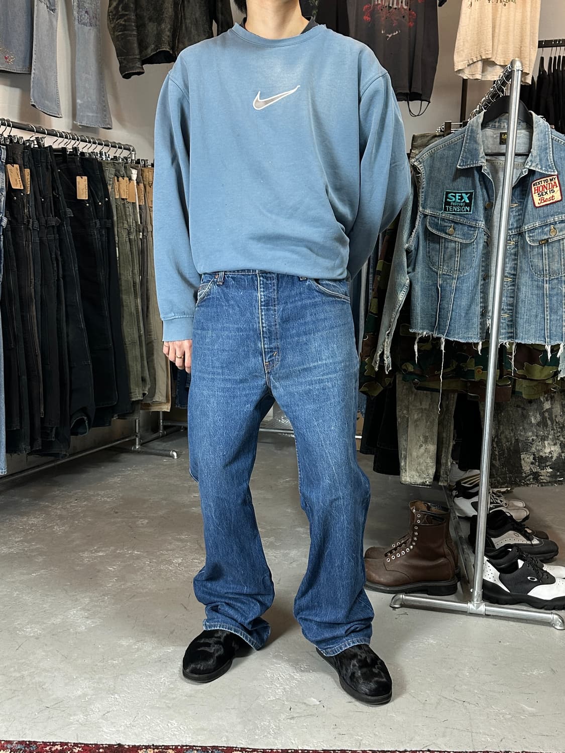 90's USA Made 빈티지 리바이스 517 오렌지탭 부츠컷 상품이미지4