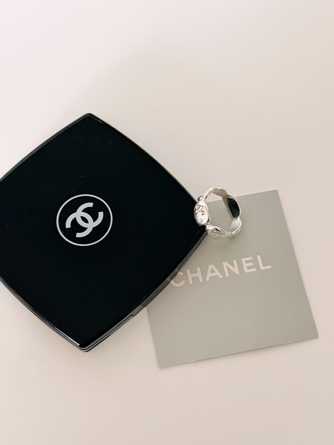 빈티지 샤넬 실버 카멜리아 반지 상품이미지2