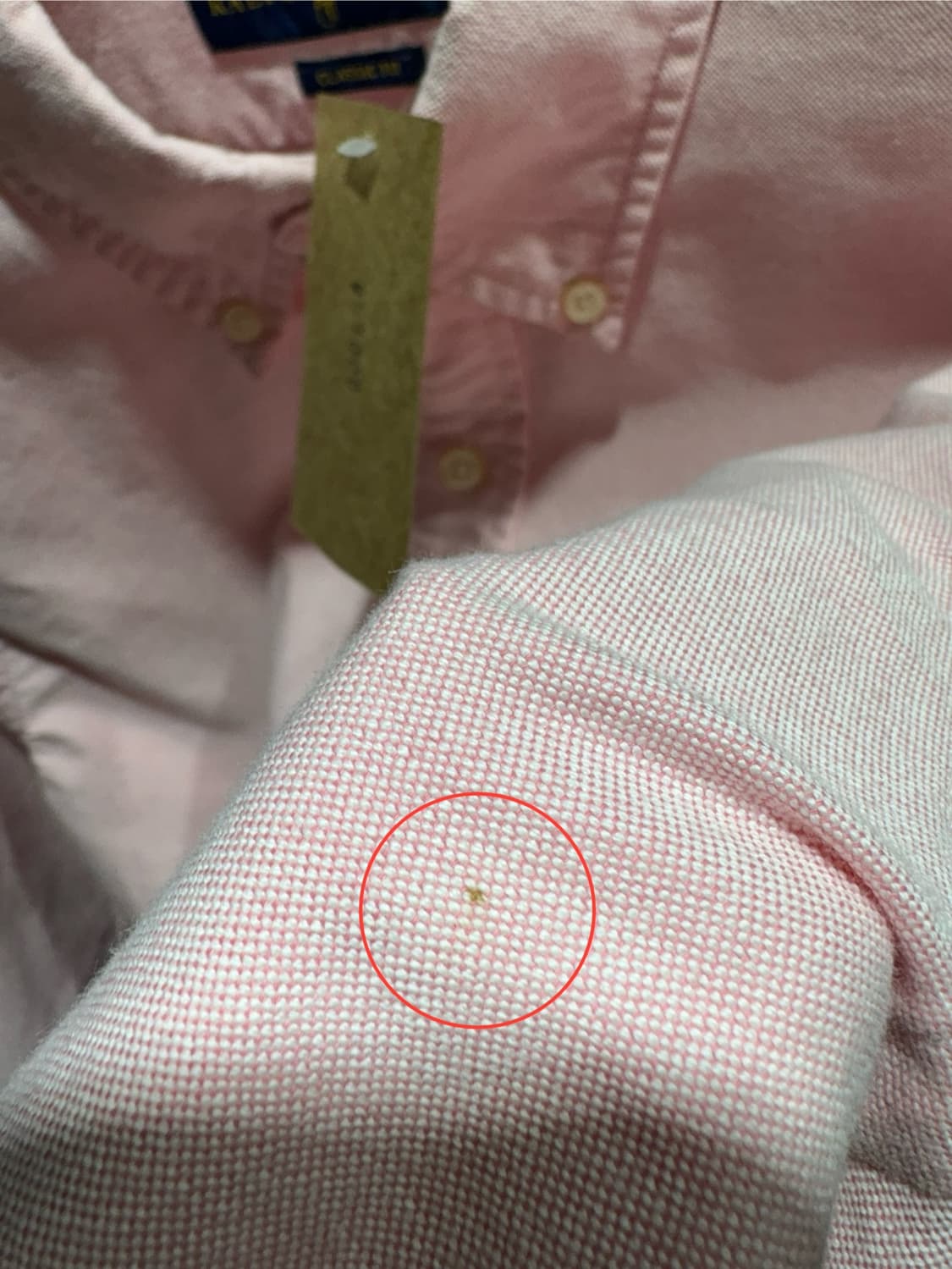 S 폴로랄프로렌 클래식핏 핑크 버튼 셔츠 상품이미지7