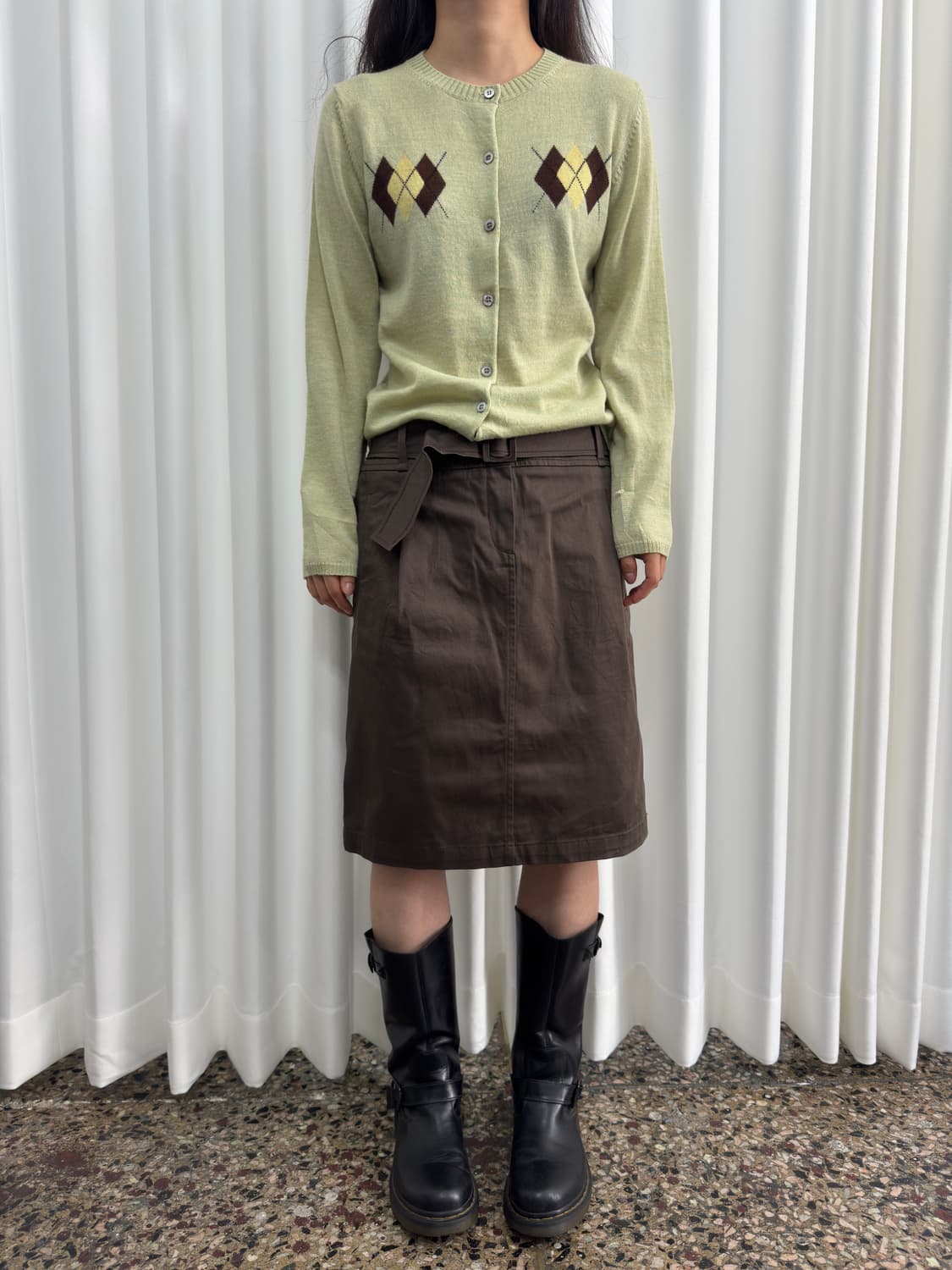 argyle cardigan 상품이미지3