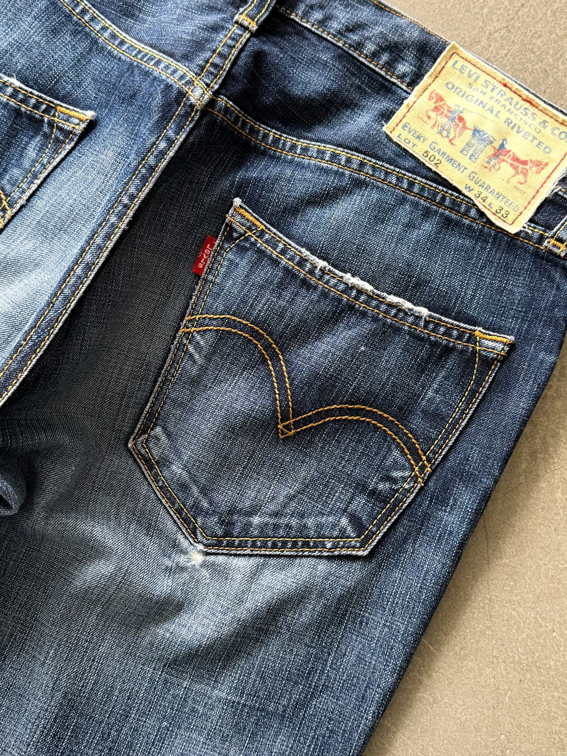 Vintage Levi's 502 Washing Denim Pants 상품이미지6