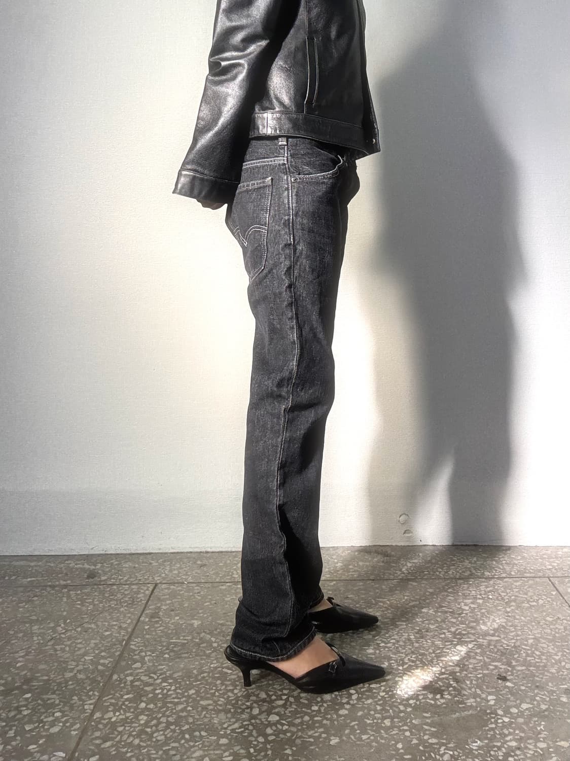 리바이스 606 블랙 데님 팬츠 상품이미지3