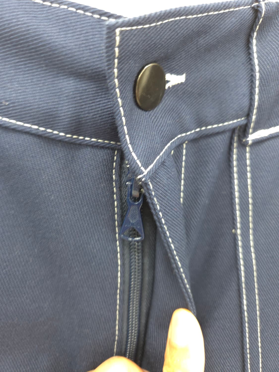 M [새상품] POETICCOLLECTIVE 네이비 스티치 와이드 팬츠 상품이미지3