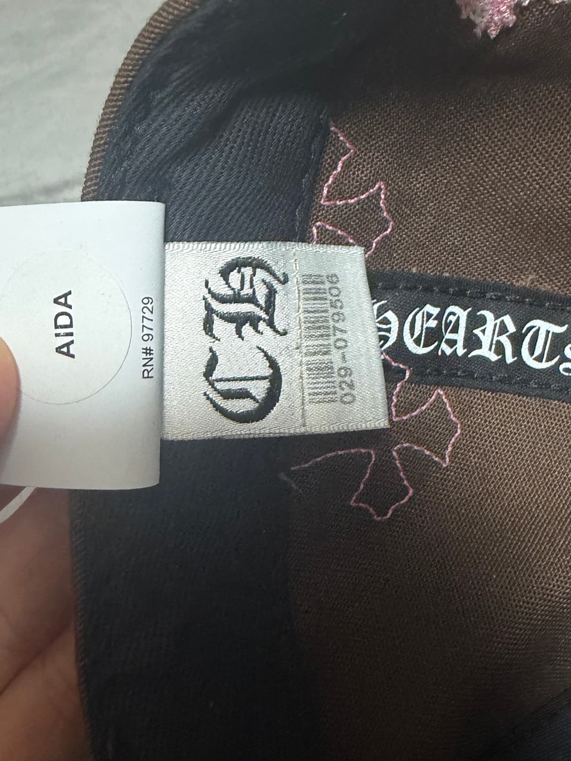 크롬하츠 브라운 핑크 크로스패치 베이스볼캡 모자 상품이미지8