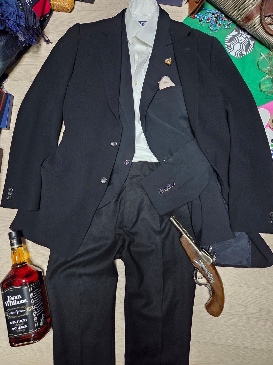 (~3~회 착)(금장 네이비 단추)돌체앤가바나 수트 자켓 블레이저 정장 상품이미지9