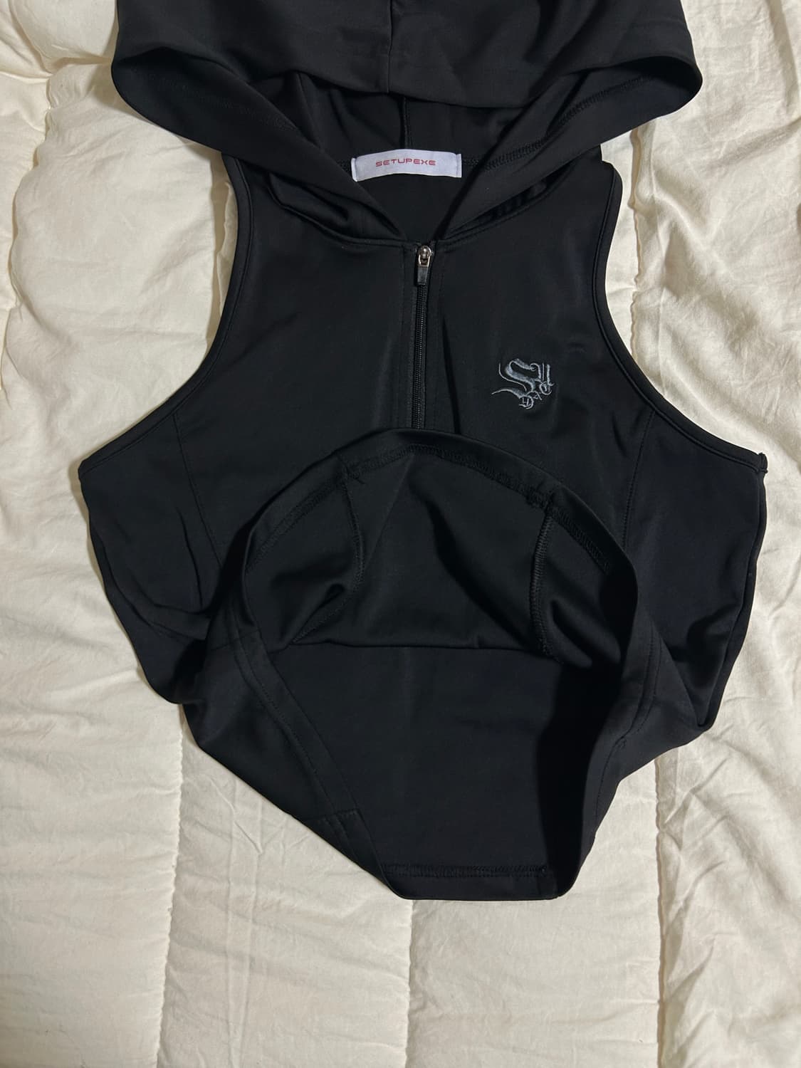 셋업이엑스이 HOOD HALF ZIP SLEEVELESS 상품이미지3