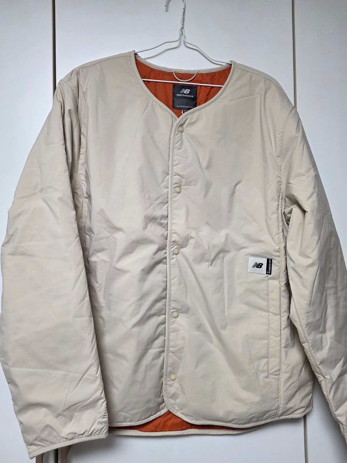 뉴발란스 아이보리 경량패딩 자켓 상품이미지1