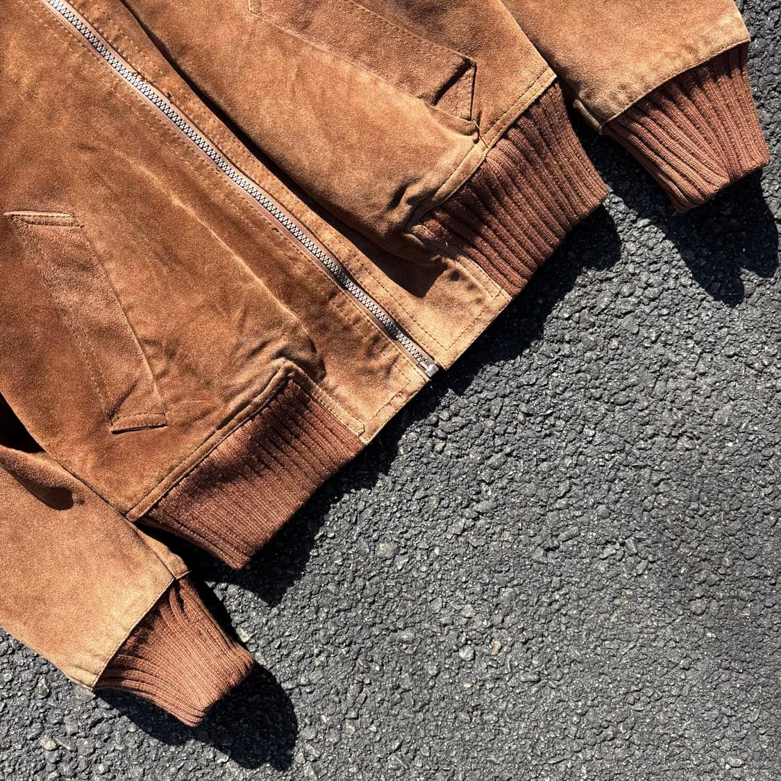 빈티지 그랜드 포드 스웨이드 블루종 상품이미지5