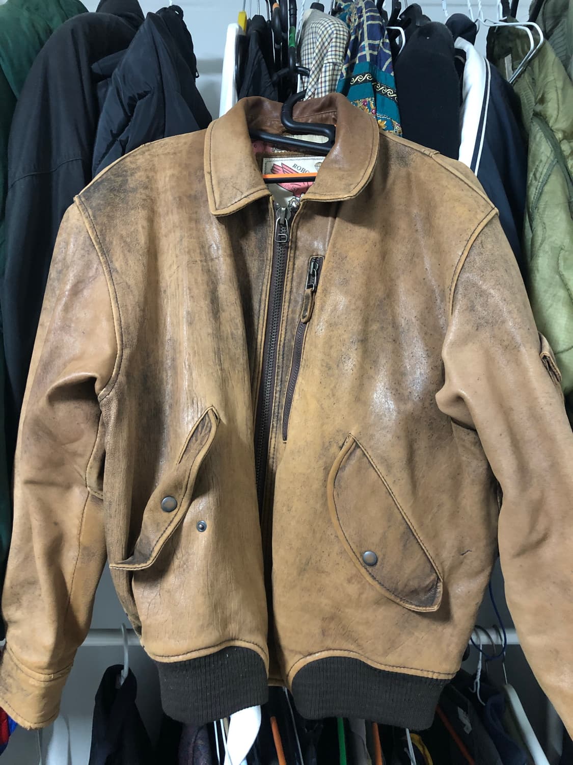 빈티지 가죽자켓 상품이미지4