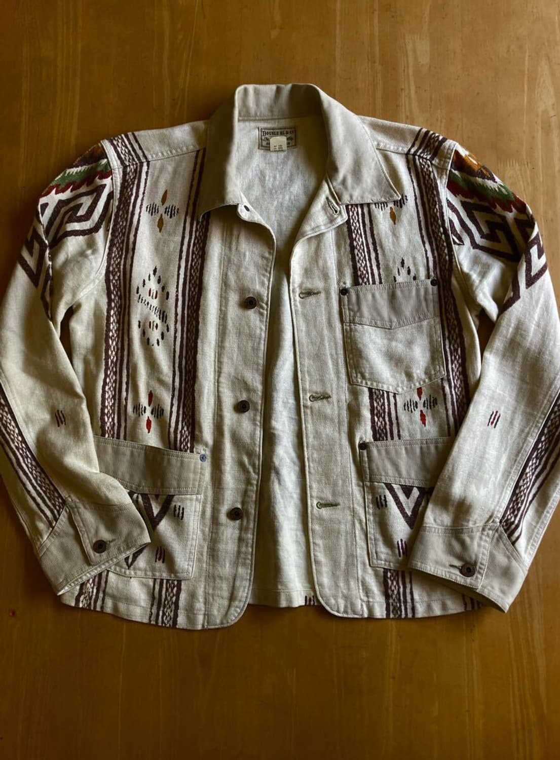 RRL 나바호 패턴 린넨 초어 자켓 S사이즈 상품이미지1
