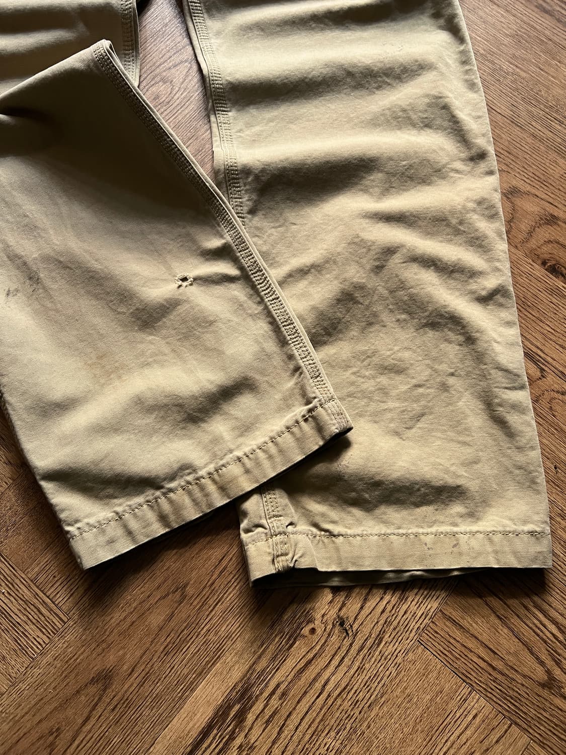 [36]칼하트 USA 더티워싱 베이지 카고 팬츠 상품이미지2