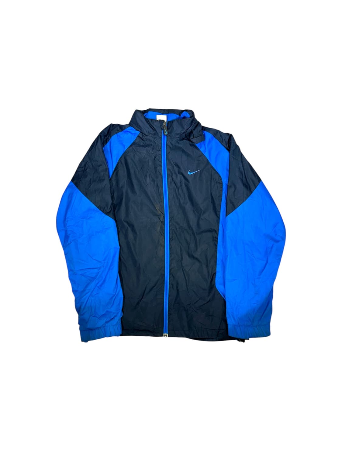 00s 나이키 블랙 블루 오버핏 바람막이 자켓 L 상품이미지5