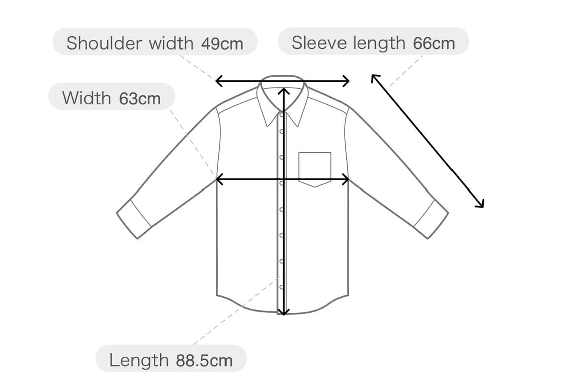 요지야마모토 롱셔츠 블랙 상품이미지8