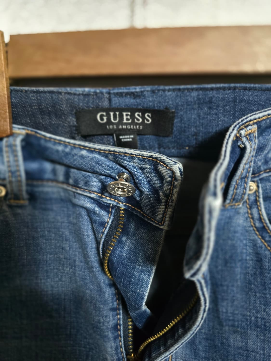 게스 데님 와이드 청바지 상품이미지2