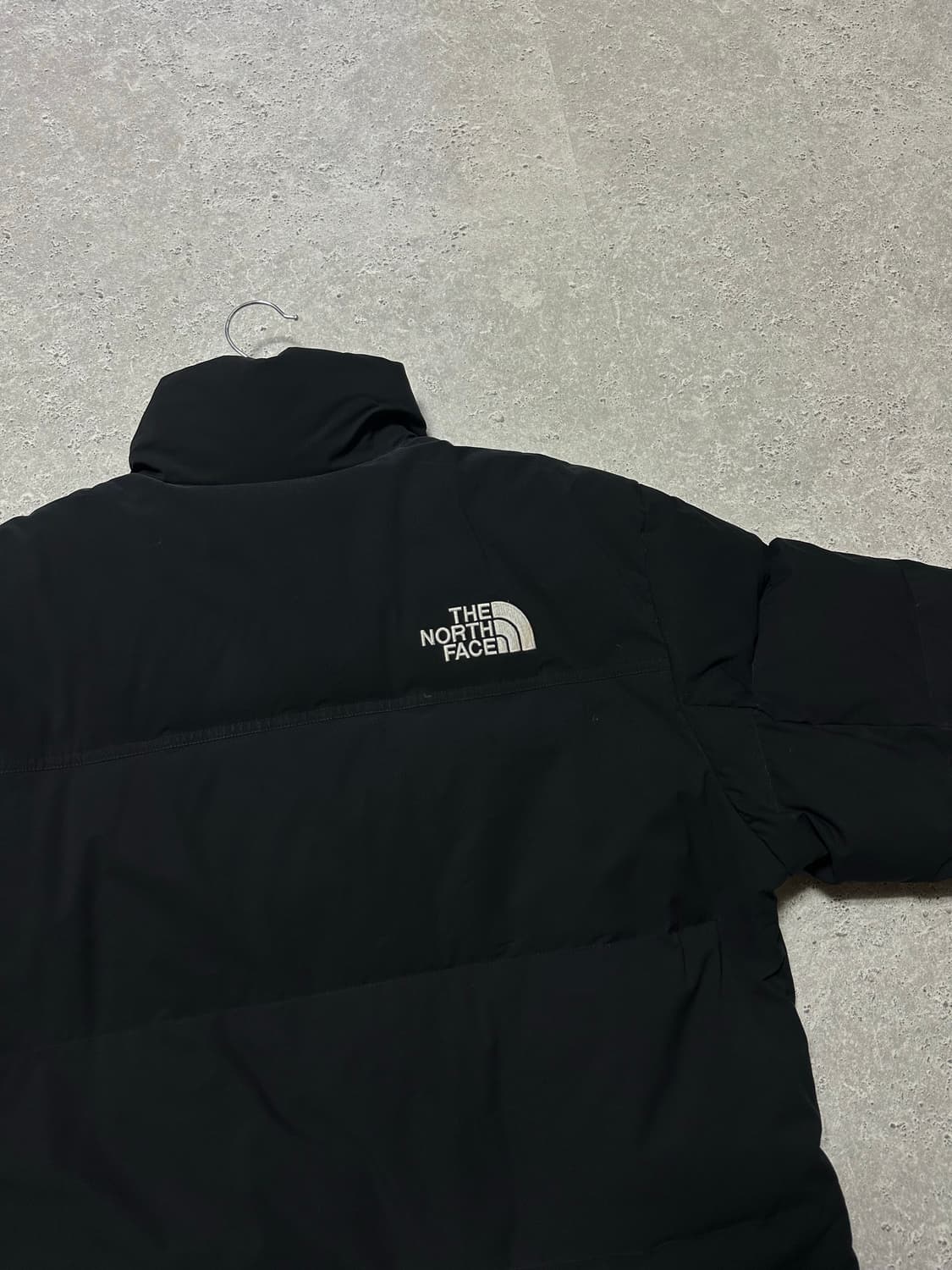 노스페이스 스몰로고 블랙 플리스 양면 패딩 상품이미지3