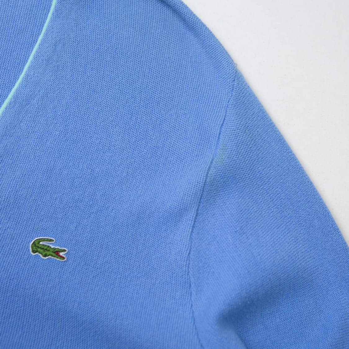 80s IZOD 라코스테 코튼 가디건 스카이블루 상품이미지7