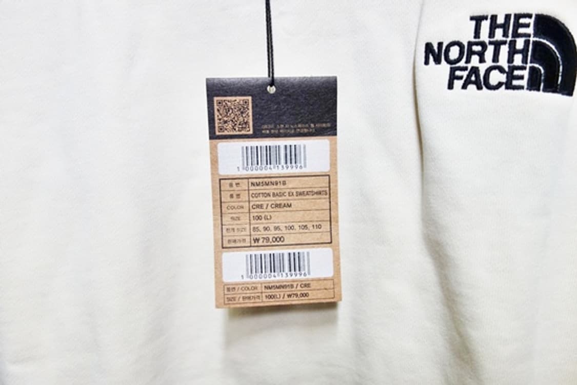 The north face 노스페이스 코튼 베이직 맨투맨 크림 L (10 상품이미지7