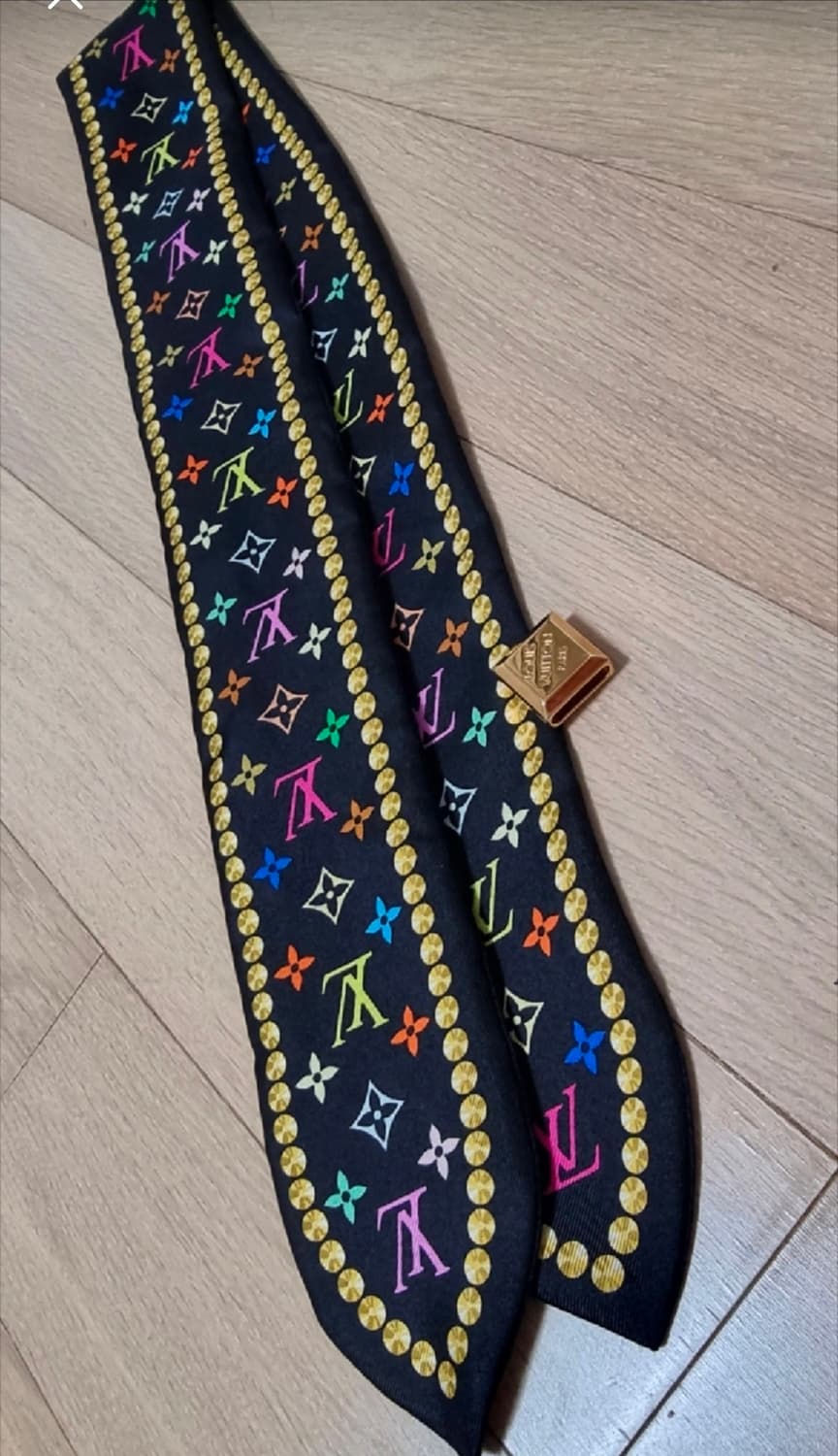 루이비통 멀티블랙 방도 멀티반다나 스카프 & 스카프링 세트 상품이미지4