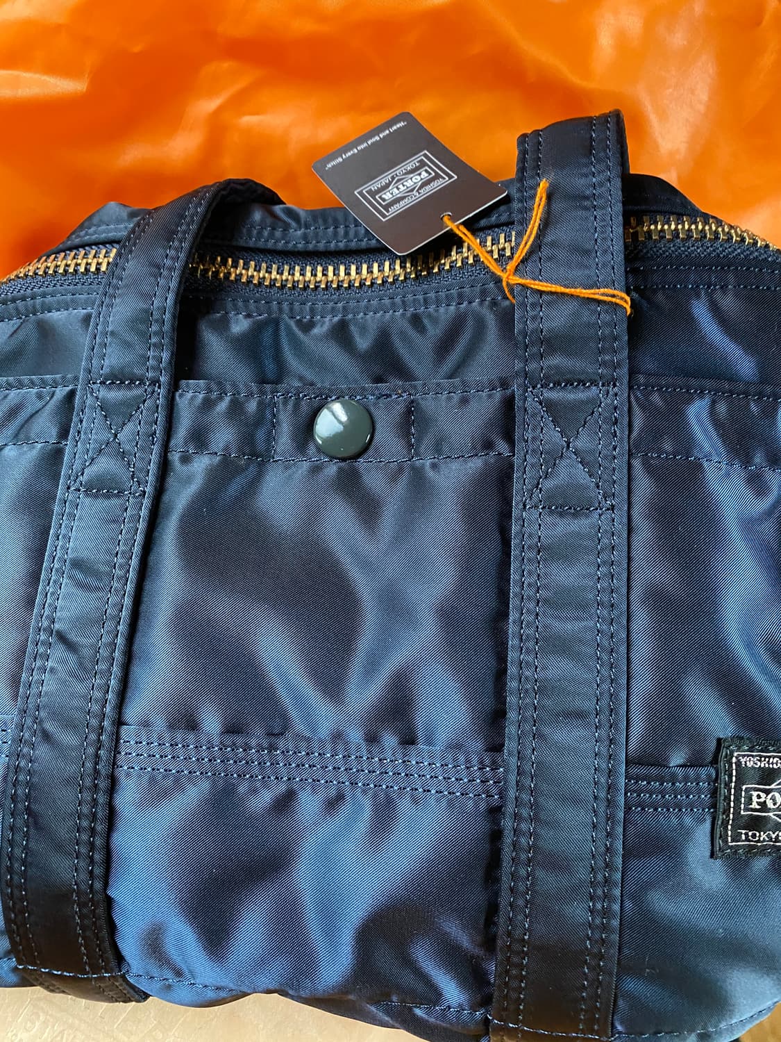 포터 탱커 오리지널소재 더플백 스몰 아이언블루 상품이미지1