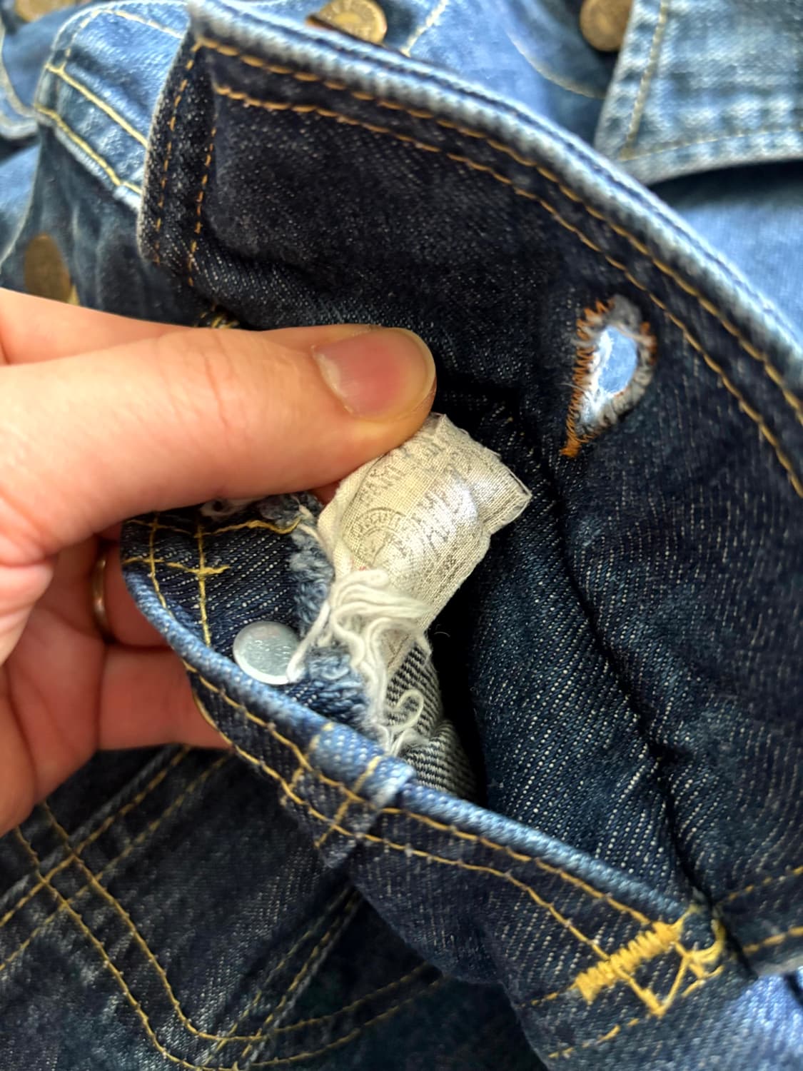 70's Lee 101-J 데님 트러커 자켓 100~105 상품이미지6