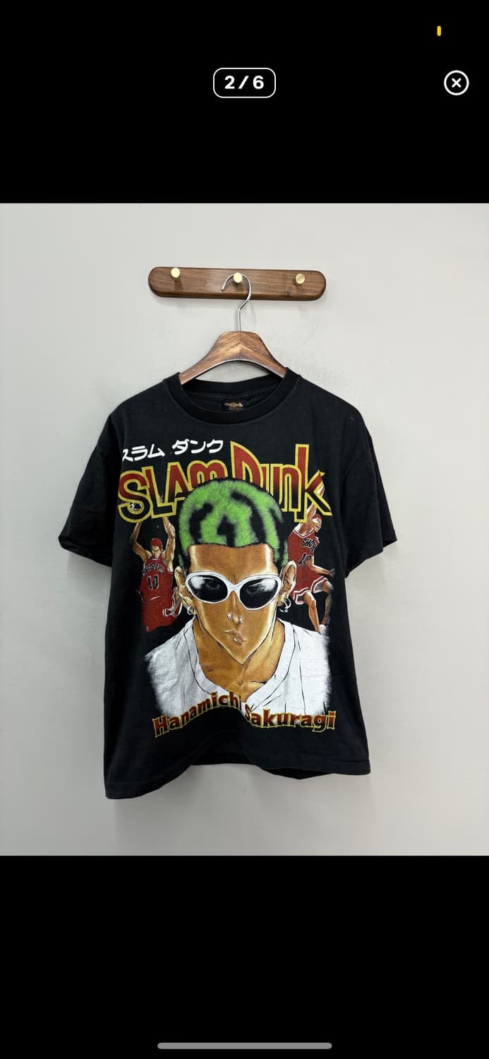 빈티지 슬램덩크 강백호 그래픽 반팔 H2529 상품이미지2