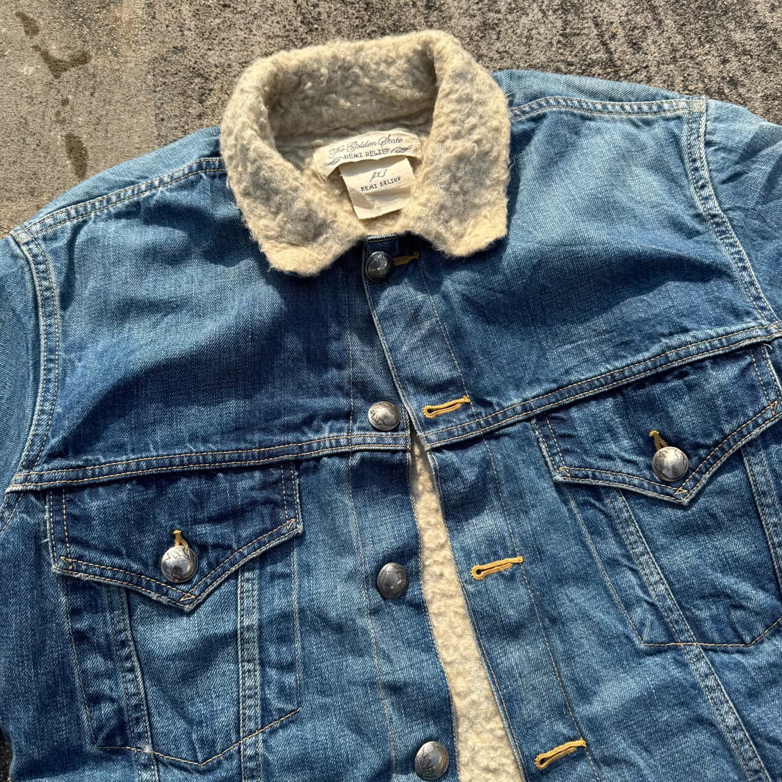 [M] Remi Relief 레미릴리프 쉐르파 데님 자켓 상품이미지4
