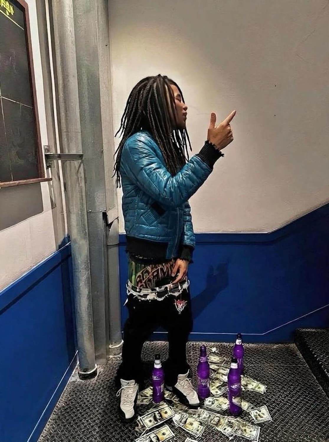 디젤 크롭 3M 핏한 경량 패딩 바이커자켓 상품이미지1