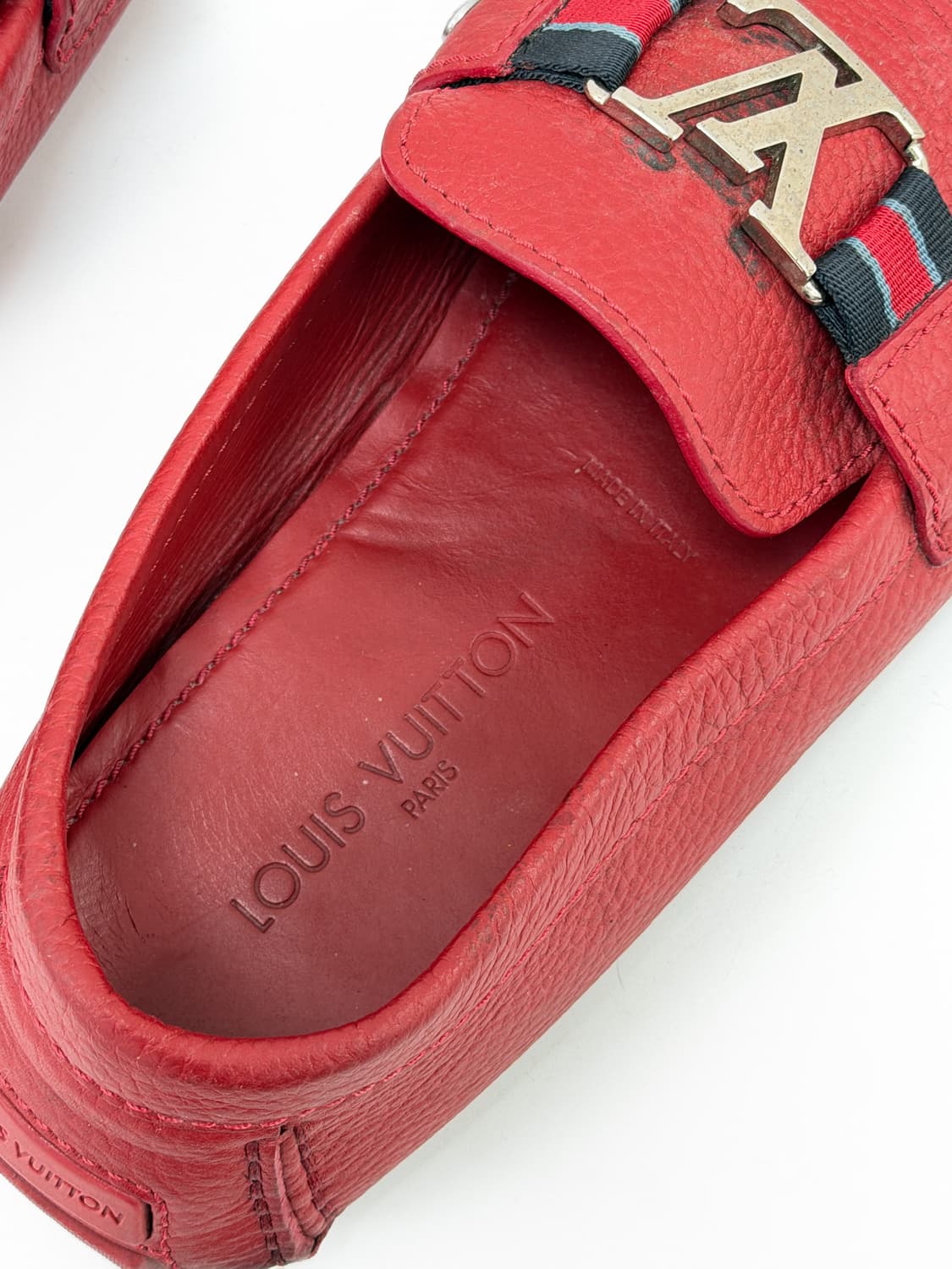 루이비통 페블 레더 드라이빙 슈즈 상품이미지8