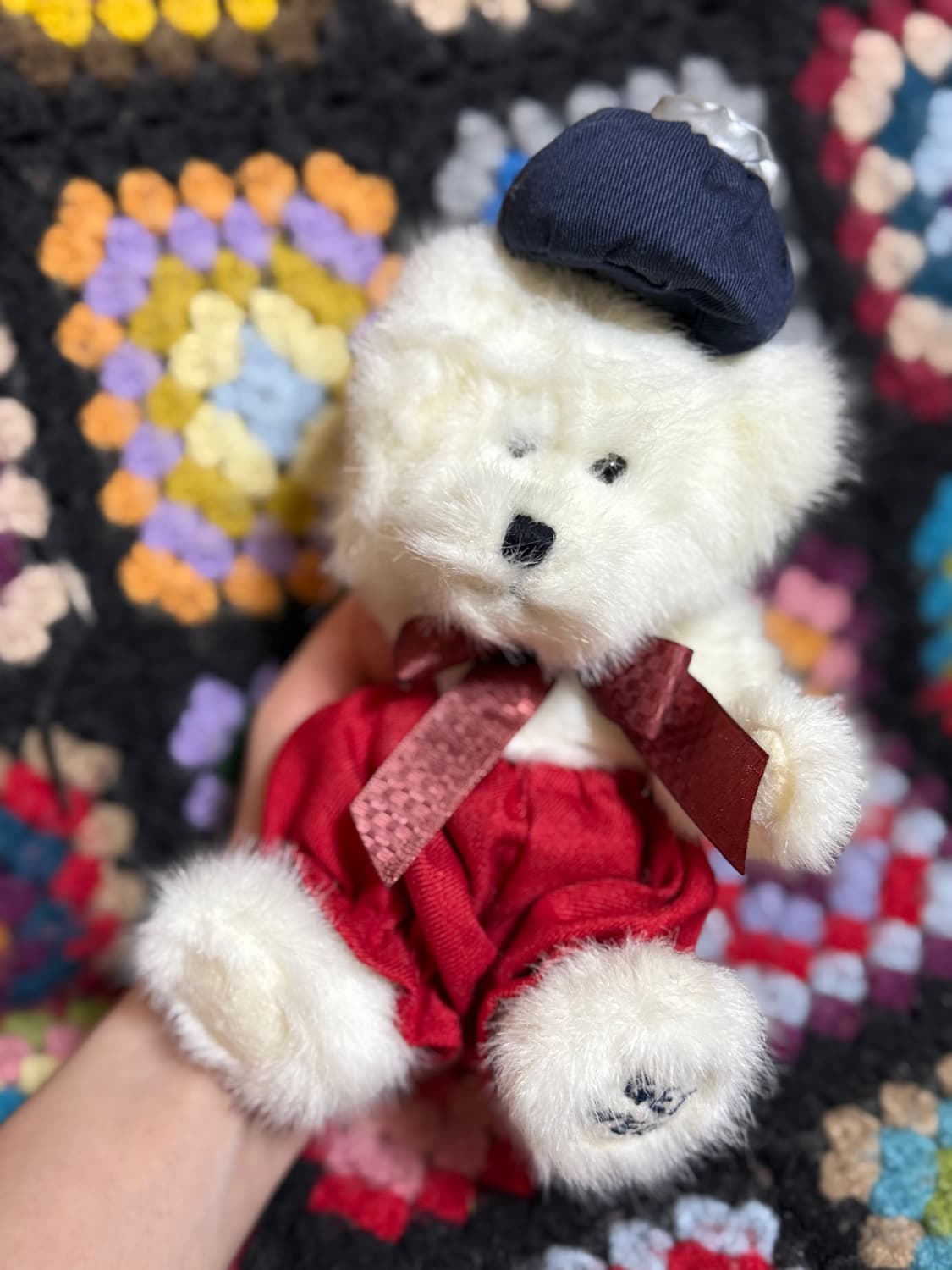 보이즈베어 열 나는 흰색 곰인형 빨간색 바지 & 모자  상품이미지1