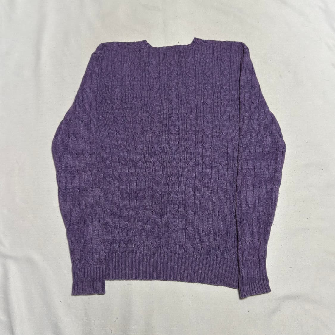 M 폴로랄프로렌 퍼플 캐시미어 니트 상품이미지3